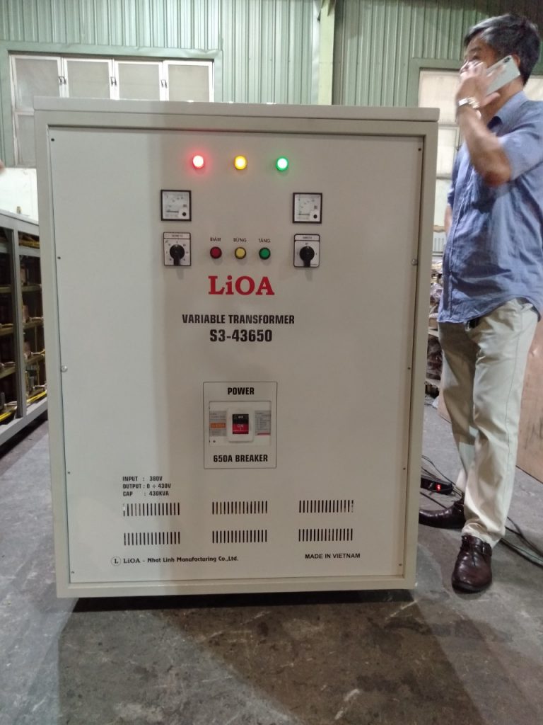 Máy biến áp LIOA 3 pha dùng trong khu công nghiệp