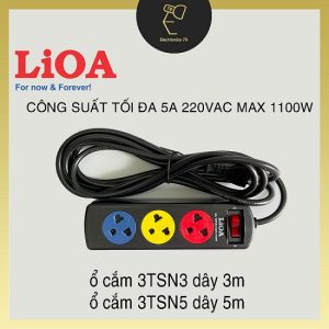 Ổ CẮM LIOA MÃ 3TSN3.2.5-3TSN3.3.5-3TSN5.2.5-3TSN5.3.5